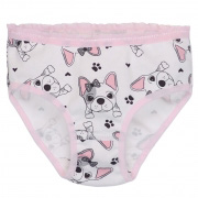 Труси для дівчинки Татошка 1105268дог білі з набивкою