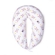 Подушка для вагітних і годування 8663 Print Line 17-0529 Bunnies white 100% Memory MirSon