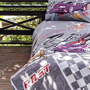 Підліткова постільна білизна Rata Shadows ранфорс Altinbasak простирадло на гумці