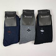 Чоловічі махрові високі шкарпетки Золото