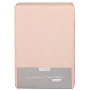 Махрове простирадло на гумці Home Line персикове