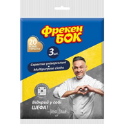 Салфетки вискозные универсальные 3шт Фрекен Бок