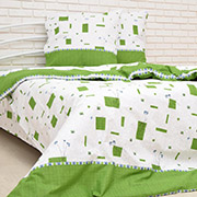 Постільна білизна 40-0942 Green бязь-gold Nostra