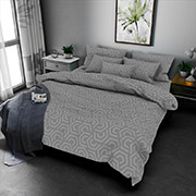 Постільна білизна бязь люкс Абстракція сіра Selena 100933