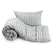 Набір Grey Braid ковдра зимова антиалергенна і подушка Руно