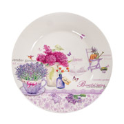 Тарілка порцелянова 25 см Лаванда Lefard 858-0047