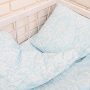 Комплект постільної білизни в ліжечко 60-0012 Бірюзовий бязь Gold Nostra