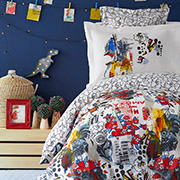 Підліткова постільна білизна Karaca Home Beris kirmizi 2019-2 червона