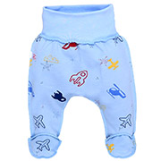 Повзунки для хлопчика 0302207літ футер Татошка блакитний
