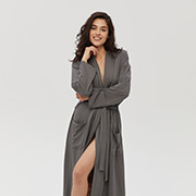 Халат жіночий Affi Antrasit тенсел Lotus Home