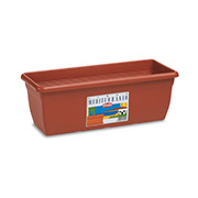 Горшок пластиковый прямоугольный Mediterraneo 50 см Stefanplast 79955 терракот