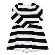 Сукня ПЛ344 трикотаж-двонитка Бембі Y12-чорно-біла