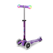 Самокат до 50 кг 3-х колісний зі світлом серії Mini Deluxe Magic Micro MMD129 фіолетовий