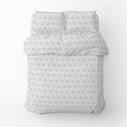 Постільна білизна Цвітіння трав фланель Home Line блакитний