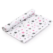 Пелюшка дитяча ситцева Зірочки рожеві Руно