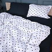 Постільна білизна 22-1371 Black & White Spots сатин MirSon