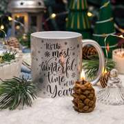 Чашка керамічна 330 мл Wonderful Time срібло