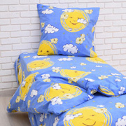 Комплект постільної білизни 10-0334 Blue бязь Rainforce Nostra