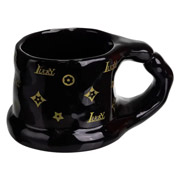 Чашка порцелянова 500 мл Lucky Yiwu FM-11B чорна