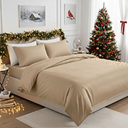 Постільна білизна Ideia сатин бежевий