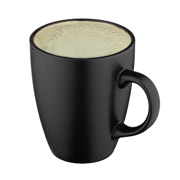 Чашка керамічна 380 мл Bolzano Ardesto AR2938BM чорно-зелена