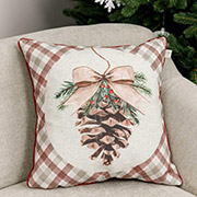 Декоративная новогодняя наволочка Шишка Прованс