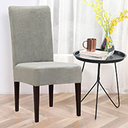 Велюровий чохол для стільця Love you сірий