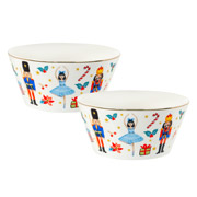 Набір салатників 2 шт. 14 см White Christmas Lefard 922-101