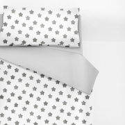 Комплект підліткового постільної білизни Cosas Зірочки сірий 35