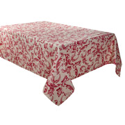 Скатертина водовідштовхувальна Ornamental Lefard бордо