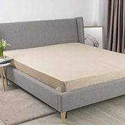 Простирадло велюрове на гумці Velour ТЕП золотий беж