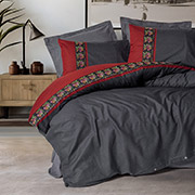 Постільна білизна Folk Art Lienzo Antrazit ранфорс Cotton Box