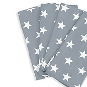 Набір із 4 серветок Grey stars Cosas