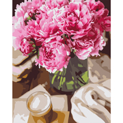 Картина за номерами 40х50 см Півонії та ранок Santi 955762