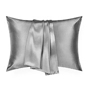 Шовкова наволочка Love You світло-сіра