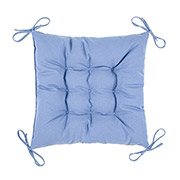 Подушка на стілець Денім Грета сіра Home Line із зав'язками