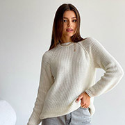 Джемпер в'язаний Cotton кремовий Art Knit Прованс