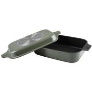 Гусятница 34x24x13.5 см 6+3 л Zitrone Olive Ringel RG-2108-34/OL