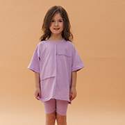 Костюм для дівчинки КС780 футболка та шорти Бембі Q00-бузковий