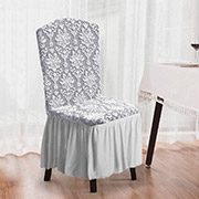 Жакардовий чохол для стільця Love you світло-сірий