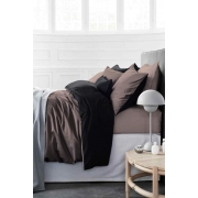 Комплект постільної білизни MirSon 0211 + 0055 Dark Chocolate