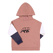 Худі для хлопчика ДЖ330 трикотаж Бембі HY0-коричневий-чорний