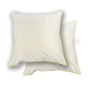 Подушка декоративна на блискавці із золотим люрексом Сніжинка Lefard