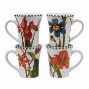 Набір чашок для чаю 4х420 мл Квіткова рапсодія Certified International 37077-set