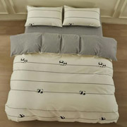 Комплект постільної білизни Gloria Ardesto сатин Панди бежевий