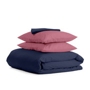 Комплект постільної білизни Cosas Сатин Синій ПудраН