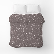 Підковдра Волошки бязь Home Line світлі на темно-ліловому