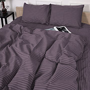 Пододеяльник 17-0603 Stripe Violet бязь MirSon