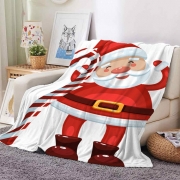 Плед покривало флісовий Sherpa Homytex біло-червоний