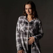 Сорочка жіноча велсофт German Volf 25134 сіра